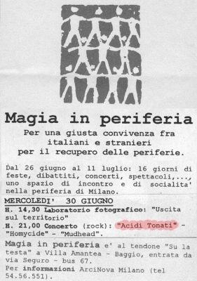 magia in periferia volantino